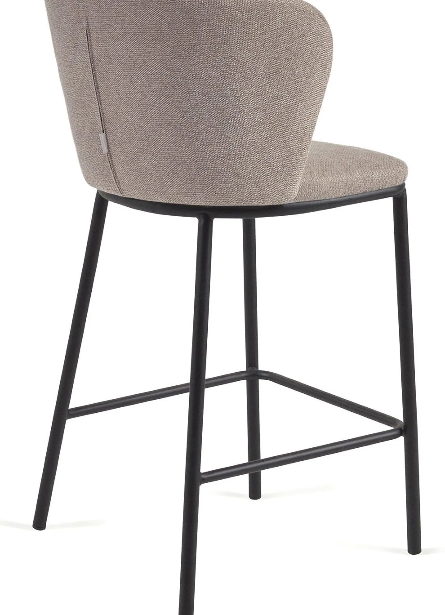 Stoffen Barkrukken-Kave Home Ciselia Barstoel Lichtbruin