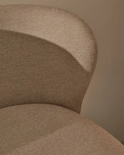 Stoffen Barkrukken-Kave Home Ciselia Barstoel Beige, Naturel