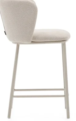 Stoffen Barkrukken-Kave Home Ciselia Barstoel Beige