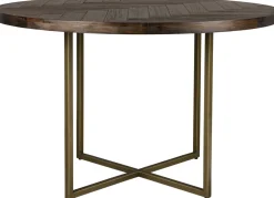 Houten Eettafels|Ronde Eettafels-Dutchbone Class Bistrotafel Brown