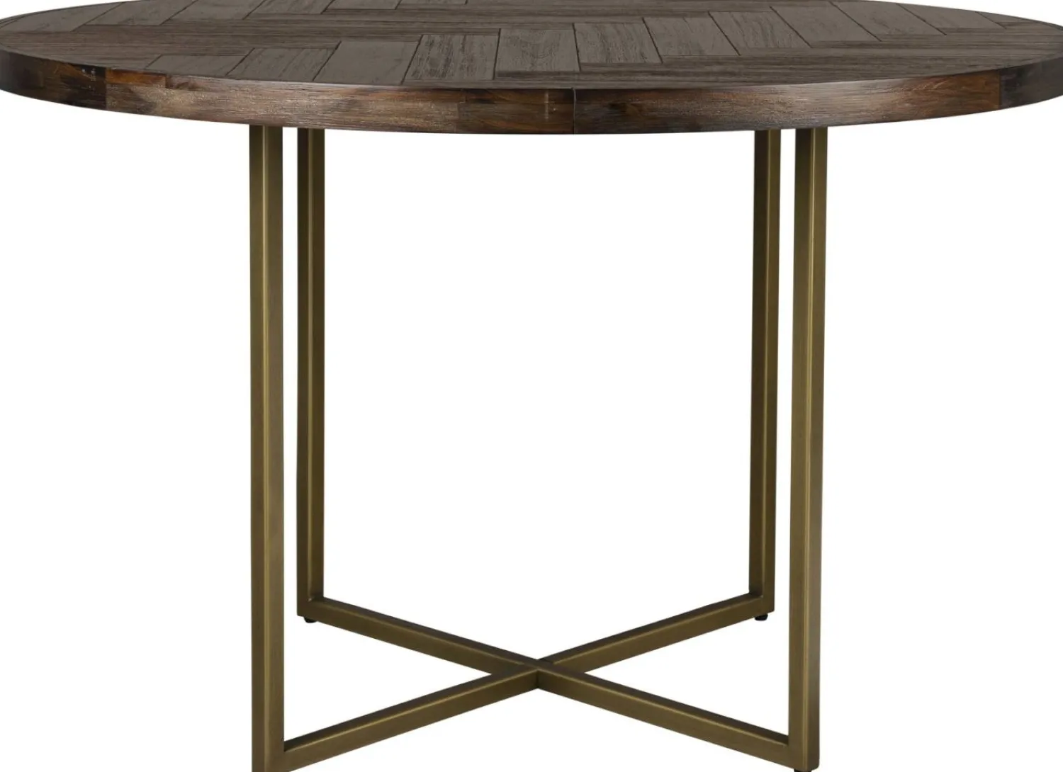 Houten Eettafels|Ronde Eettafels-Dutchbone Class Bistrotafel Brown