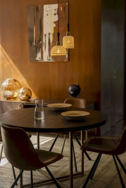 Houten Eettafels|Ronde Eettafels-Dutchbone Class Bistrotafel Brown