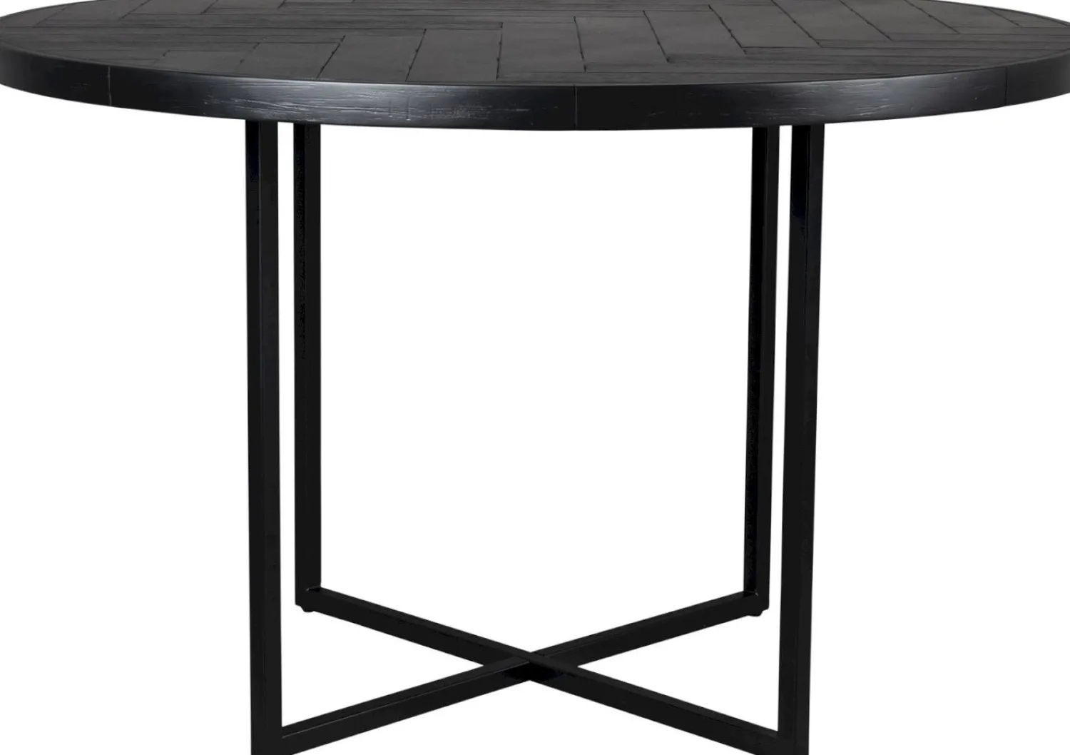 Houten Eettafels|Ronde Eettafels-Dutchbone Class Bistrotafel Black