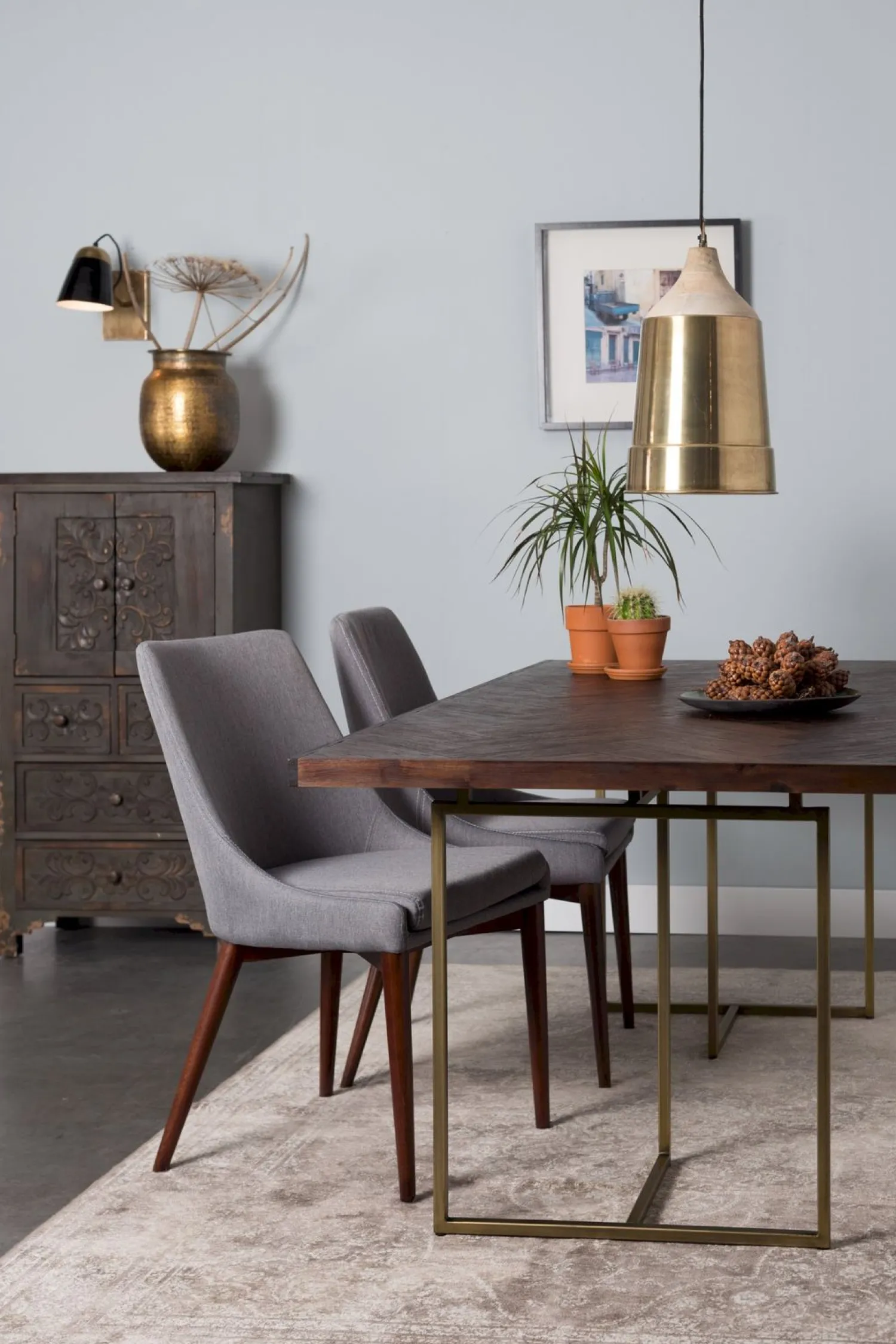 Houten Eettafels|Rechthoekige Eettafels-Dutchbone Class Eettafel Brown