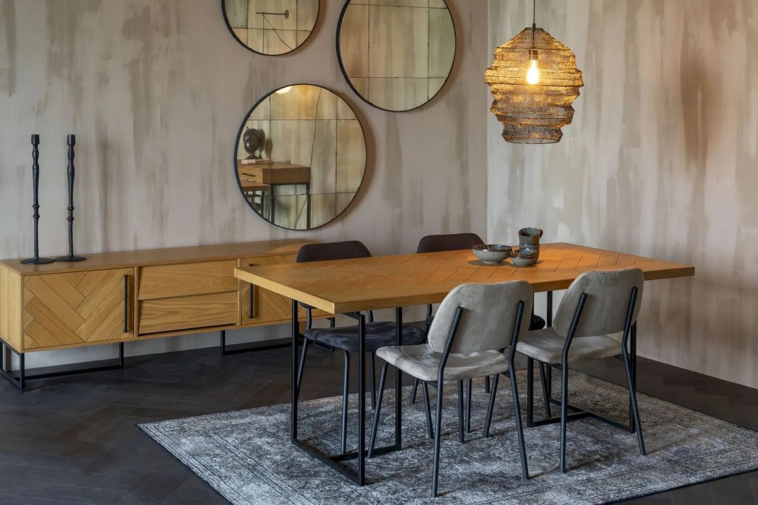 Houten Eettafels|Rechthoekige Eettafels-Dutchbone Class Eettafel Natural