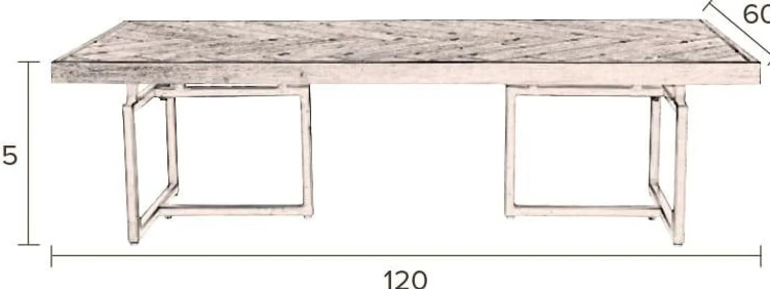 Houten Salontafels-Dutchbone Class Salontafel Natural