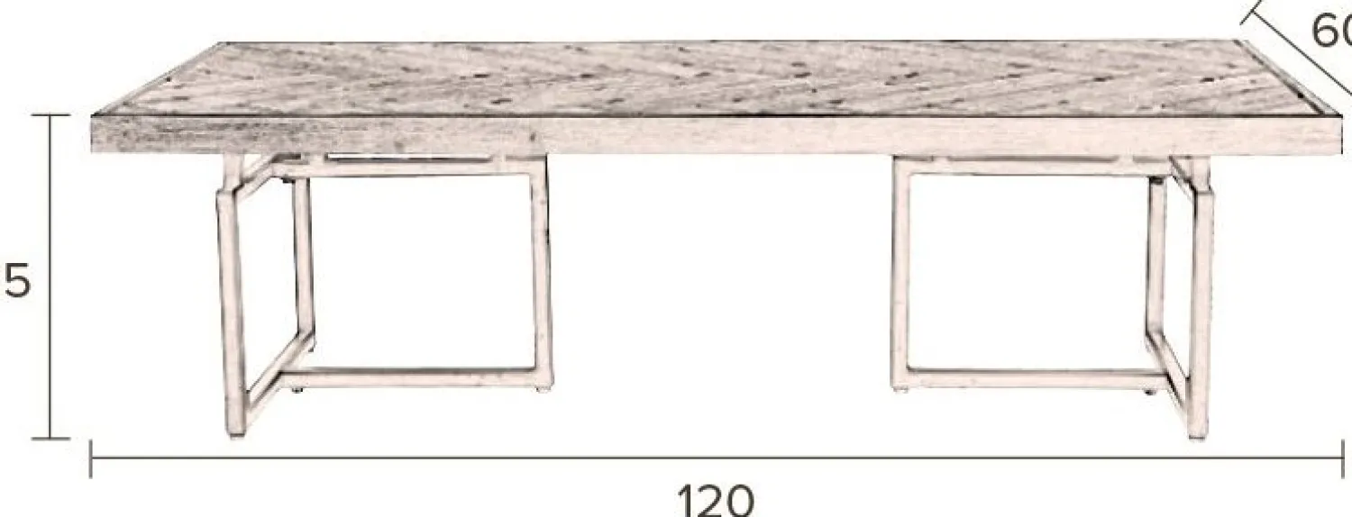 Houten Salontafels-Dutchbone Class Salontafel