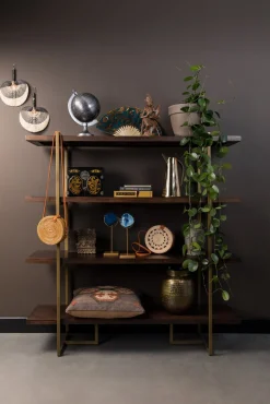 Boekenkasten|Vakkenkasten-Dutchbone Class Vakkenkast Brown