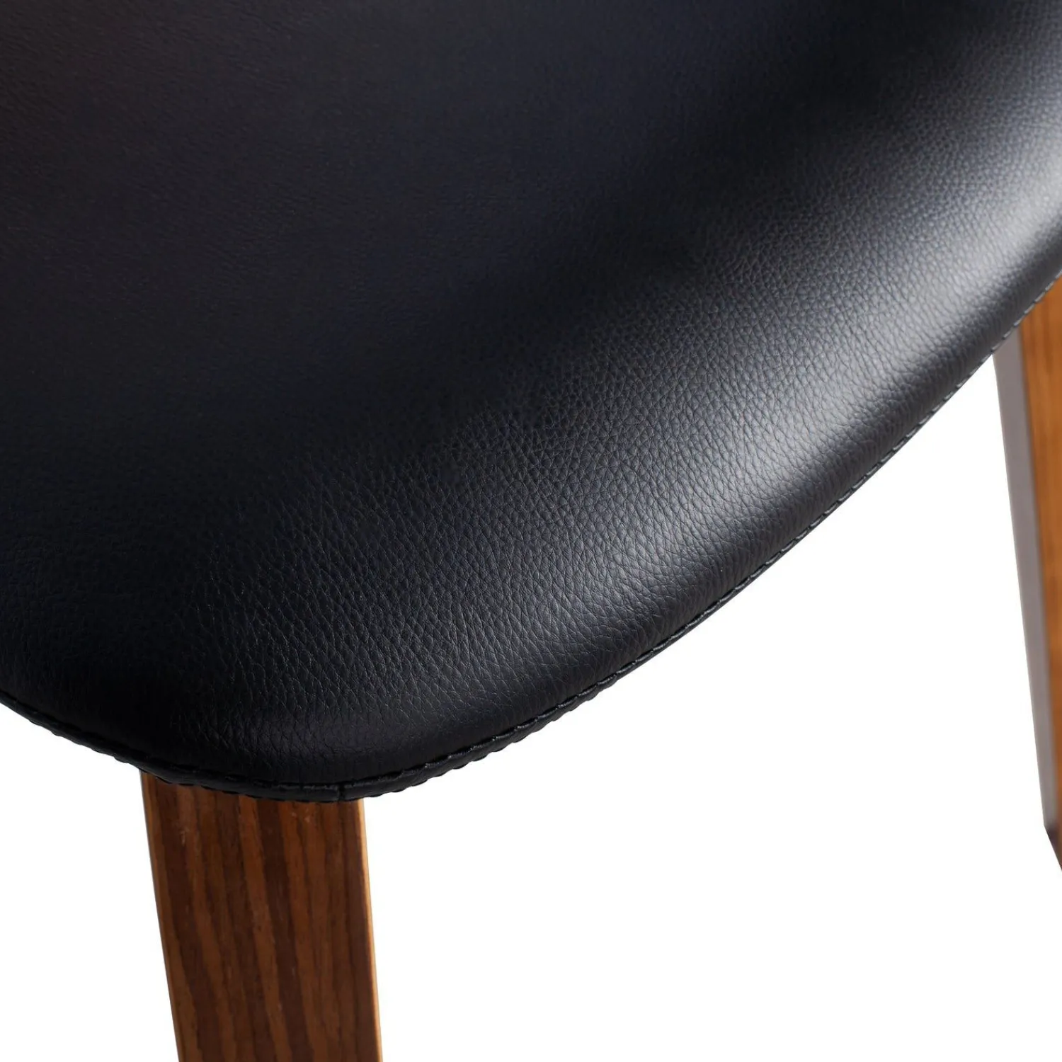 Eetkamerstoelen Zonder Armleuning-vtwonen Classic Eetkamerstoel Zwart, Walnoot