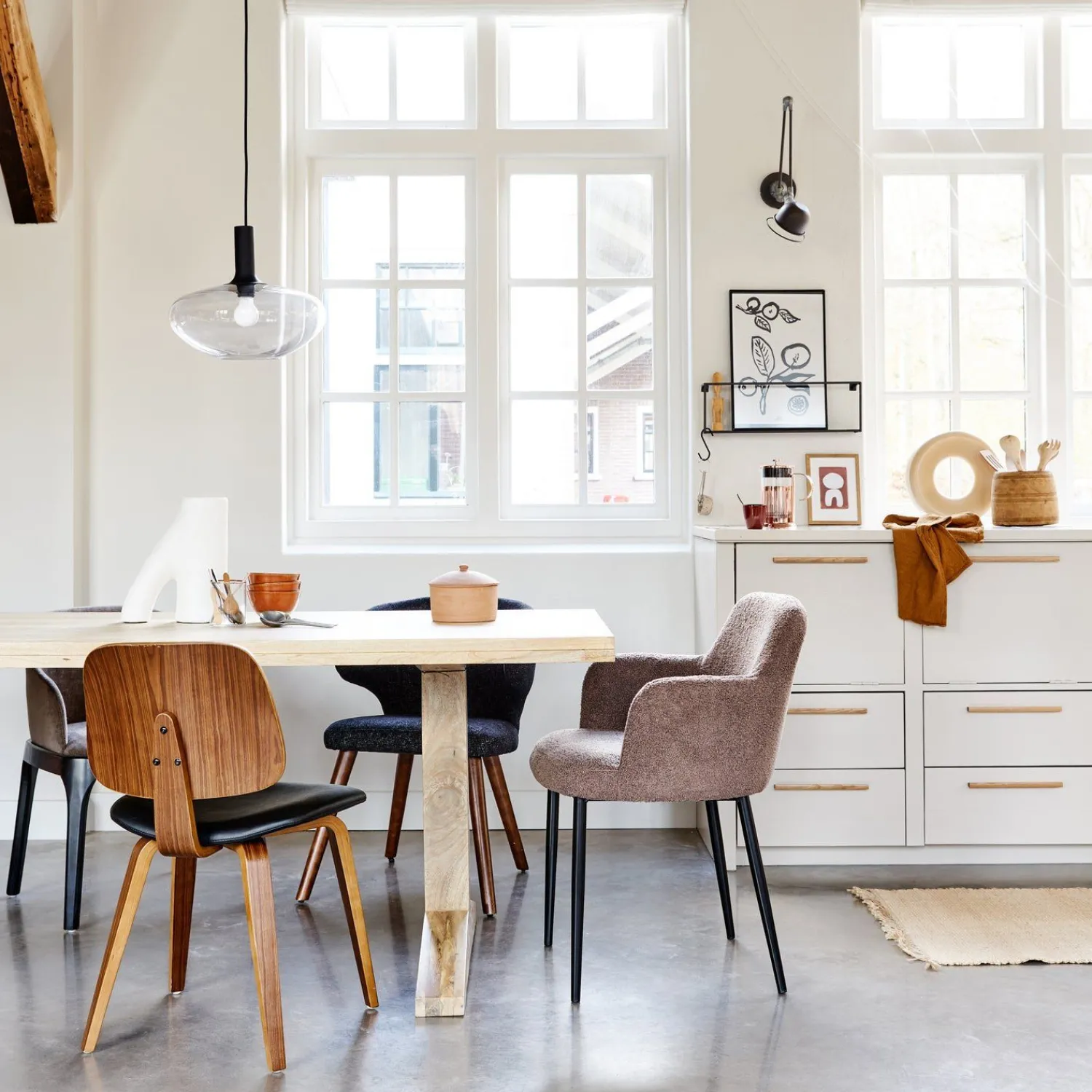 Eetkamerstoelen Zonder Armleuning-vtwonen Classic Eetkamerstoel Zwart, Walnoot