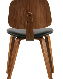 Eetkamerstoelen Zonder Armleuning-vtwonen Classic Eetkamerstoel Zwart, Walnoot