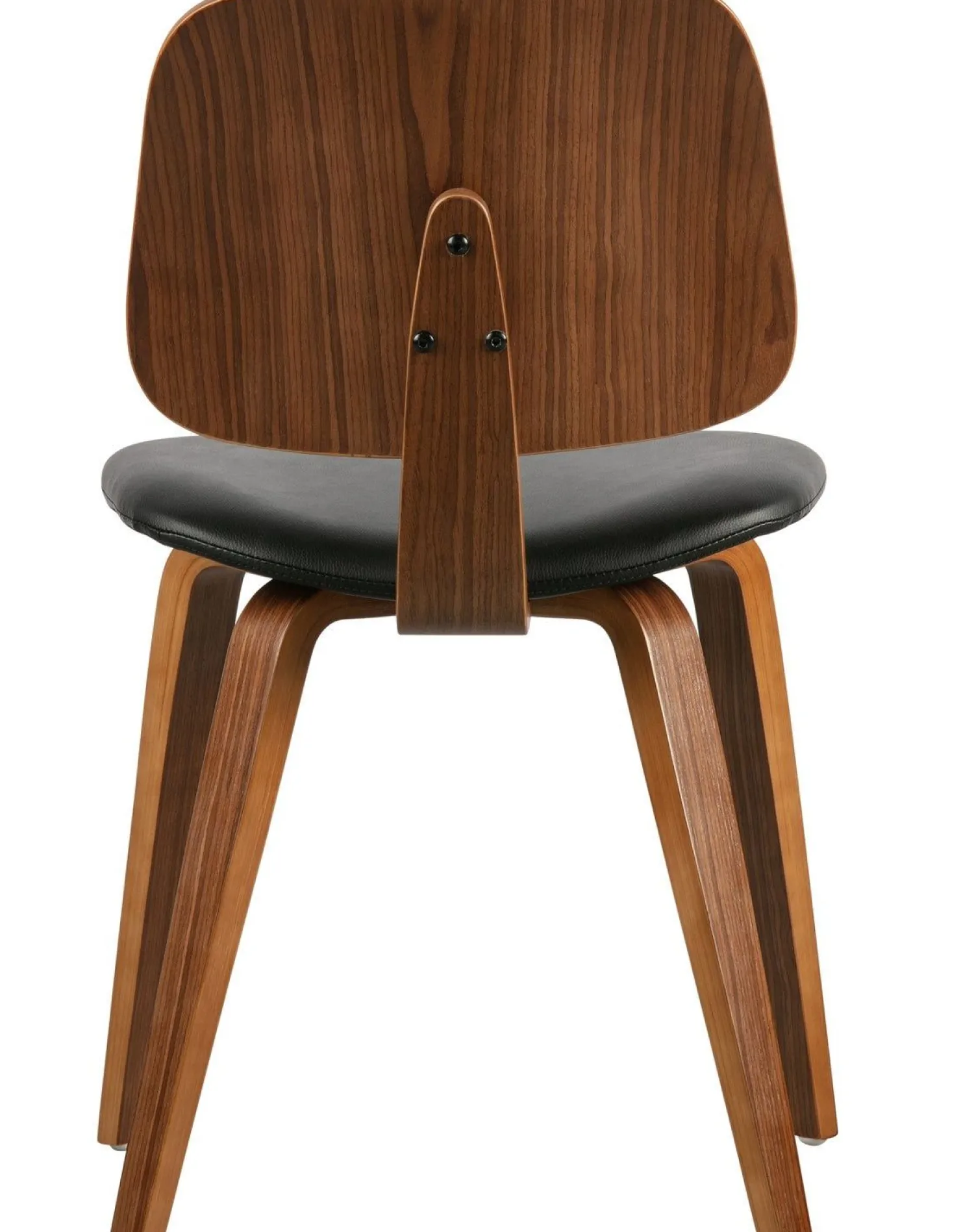 Eetkamerstoelen Zonder Armleuning-vtwonen Classic Eetkamerstoel Zwart, Walnoot