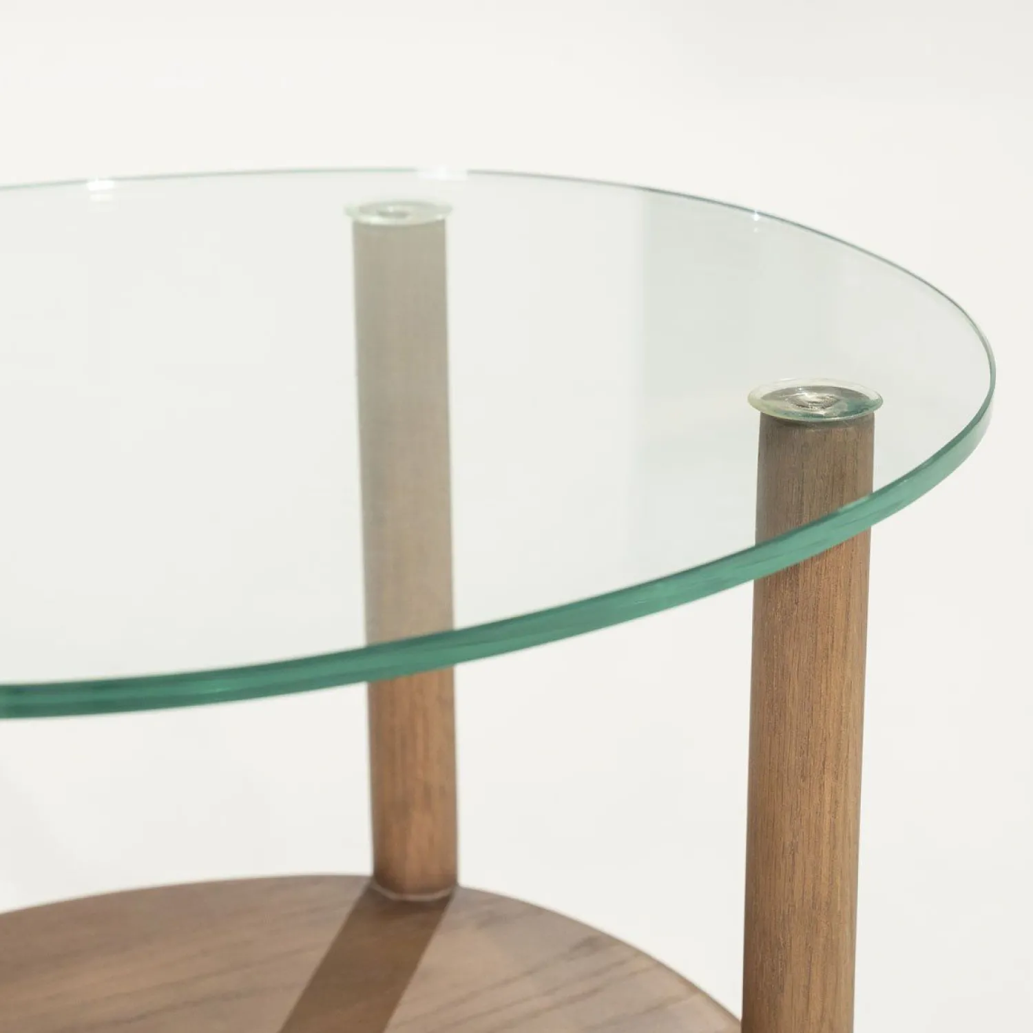 Glazen Bijzettafels-Eleonora Cleo Bijzettafel Lichtbruin