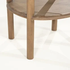 Glazen Bijzettafels-Eleonora Cleo Bijzettafel Lichtbruin