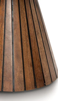 Houten Bijzettafels|Ronde Bijzettafels-COCO maison Cleo Bijzettafel Bruin