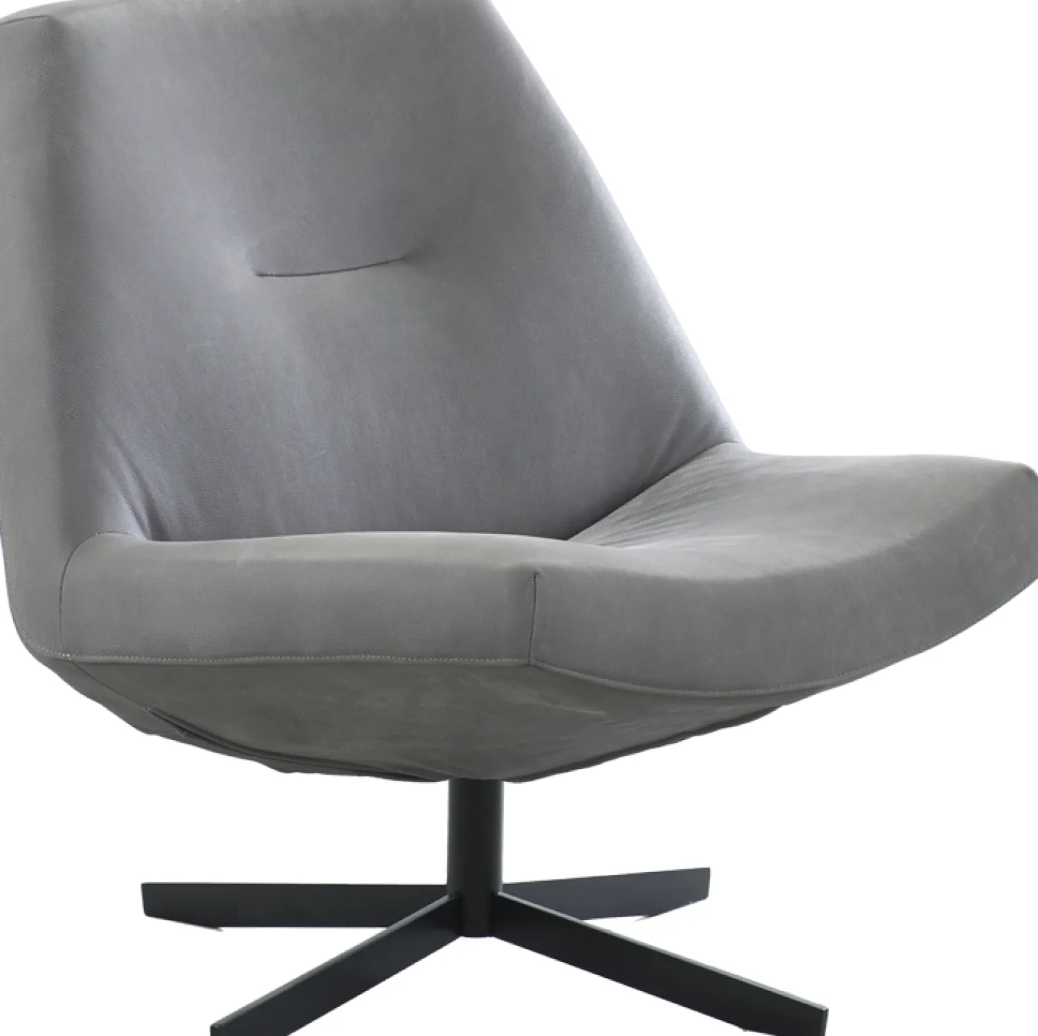 Draaifauteuils-Eijerkamp Collectie Cliff Draaifauteuil Grijs