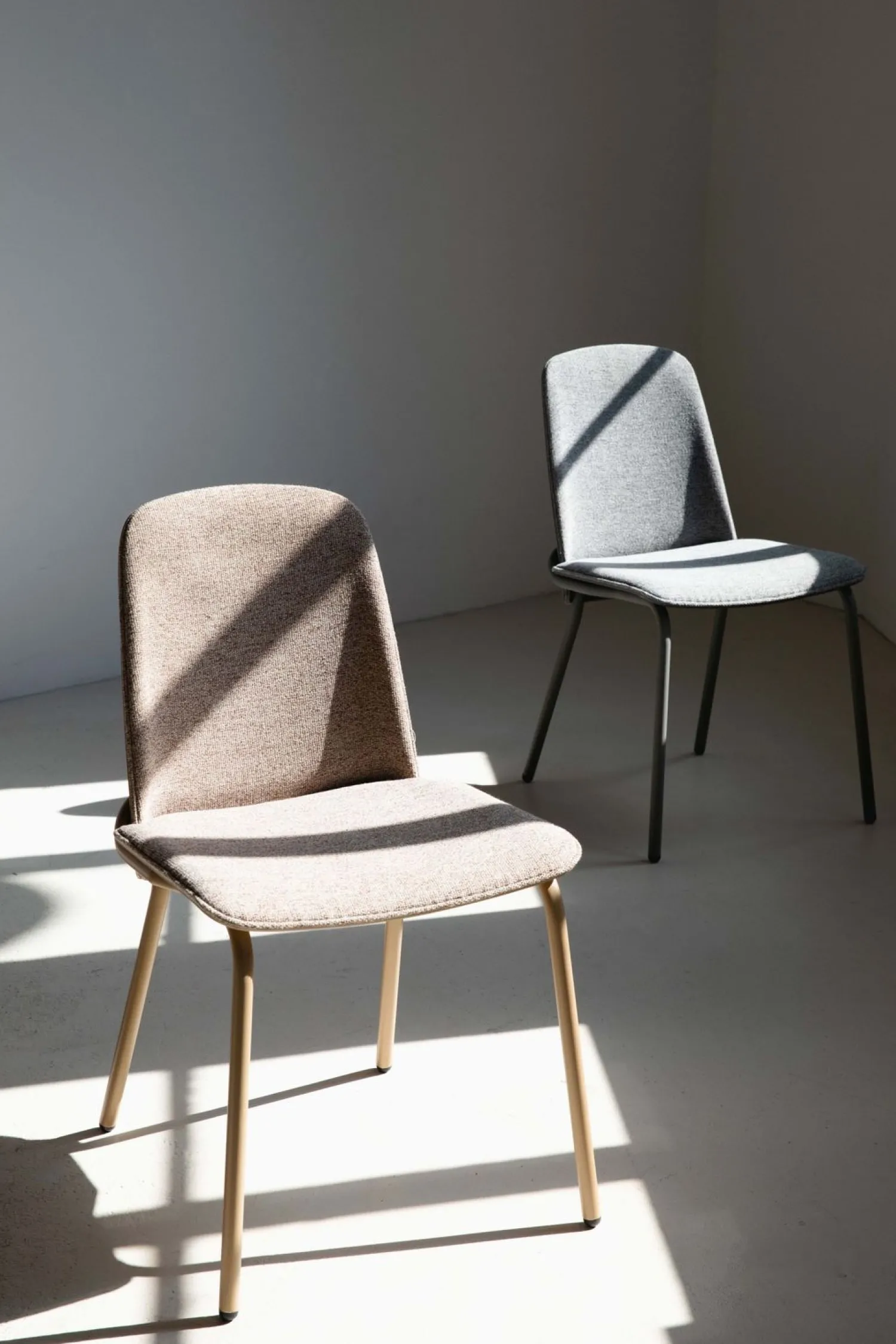 Eetkamerstoelen Zonder Armleuning-Zuiver Clip (set van 2) Eetkamerstoel Grey