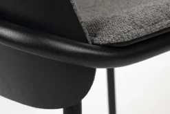 Eetkamerstoelen Zonder Armleuning-Zuiver Clip (set van 2) Eetkamerstoel Black, Grey