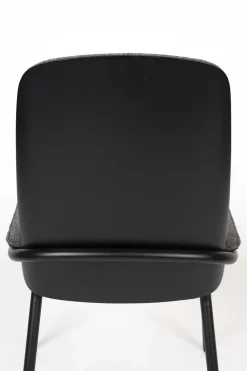Eetkamerstoelen Zonder Armleuning-Zuiver Clip (set van 2) Eetkamerstoel Black, Grey
