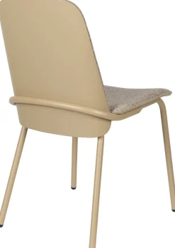 Eetkamerstoelen Zonder Armleuning-Zuiver Clip (set van 2) Eetkamerstoel Beige