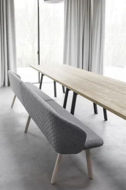 Design Eetkamerbanken|Stoffen Eetkamerbanken-Arco Close Eetkamerbank Blauw