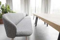 Design Eetkamerbanken|Stoffen Eetkamerbanken-Arco Close Eetkamerbank Blauw
