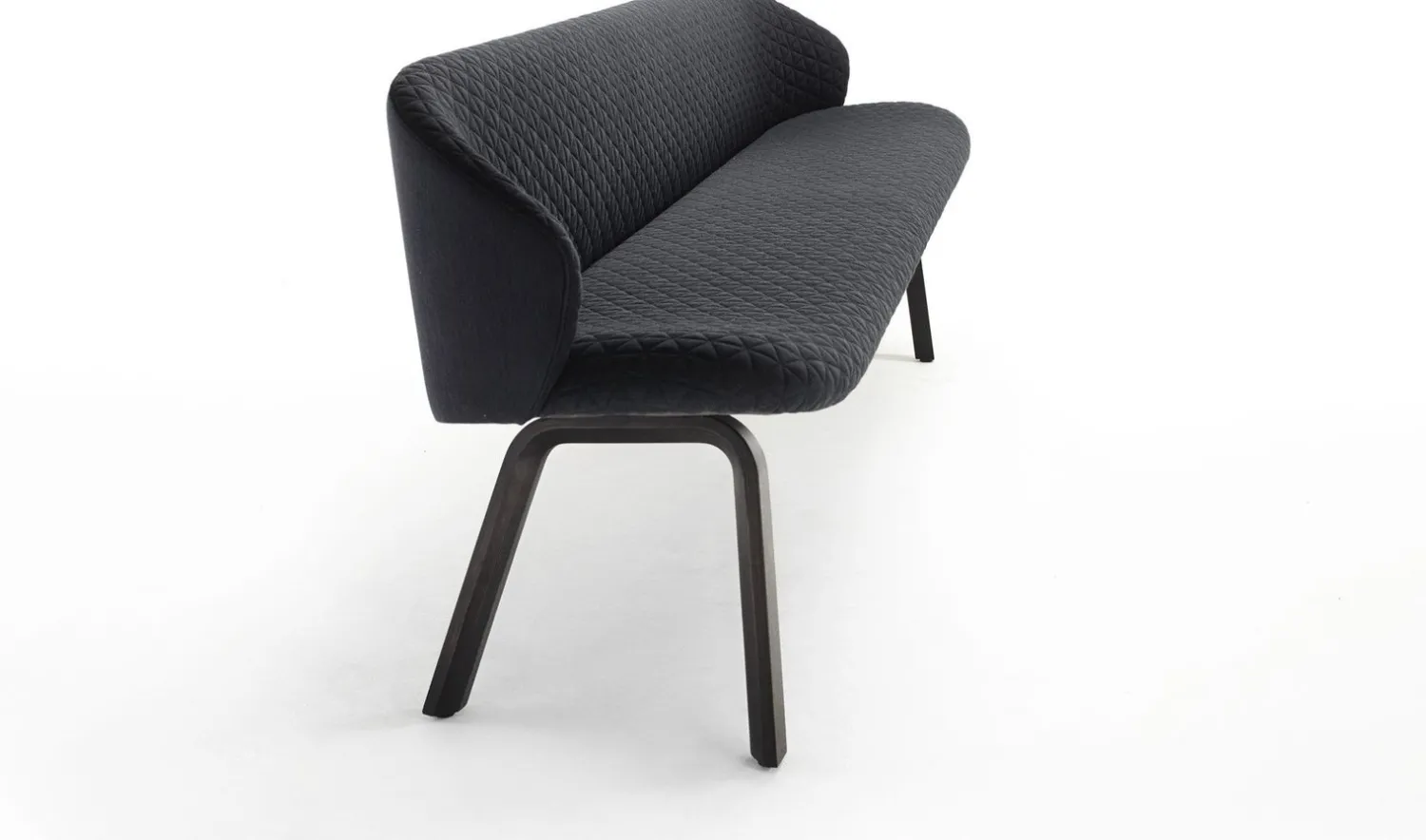 Design Eetkamerbanken|Stoffen Eetkamerbanken-Arco Close Eetkamerbank Blauw