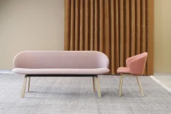 Design Eetkamerbanken|Stoffen Eetkamerbanken-Arco Close Eetkamerbank Blauw