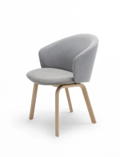 Design Stoelen|Eetkamerstoelen Met Wieltjes-Arco Close Eetkamerstoel Antraciet