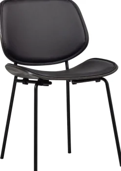 Eetkamerstoelen Zonder Armleuning-WOOOD Close In Eetkamerstoel Black