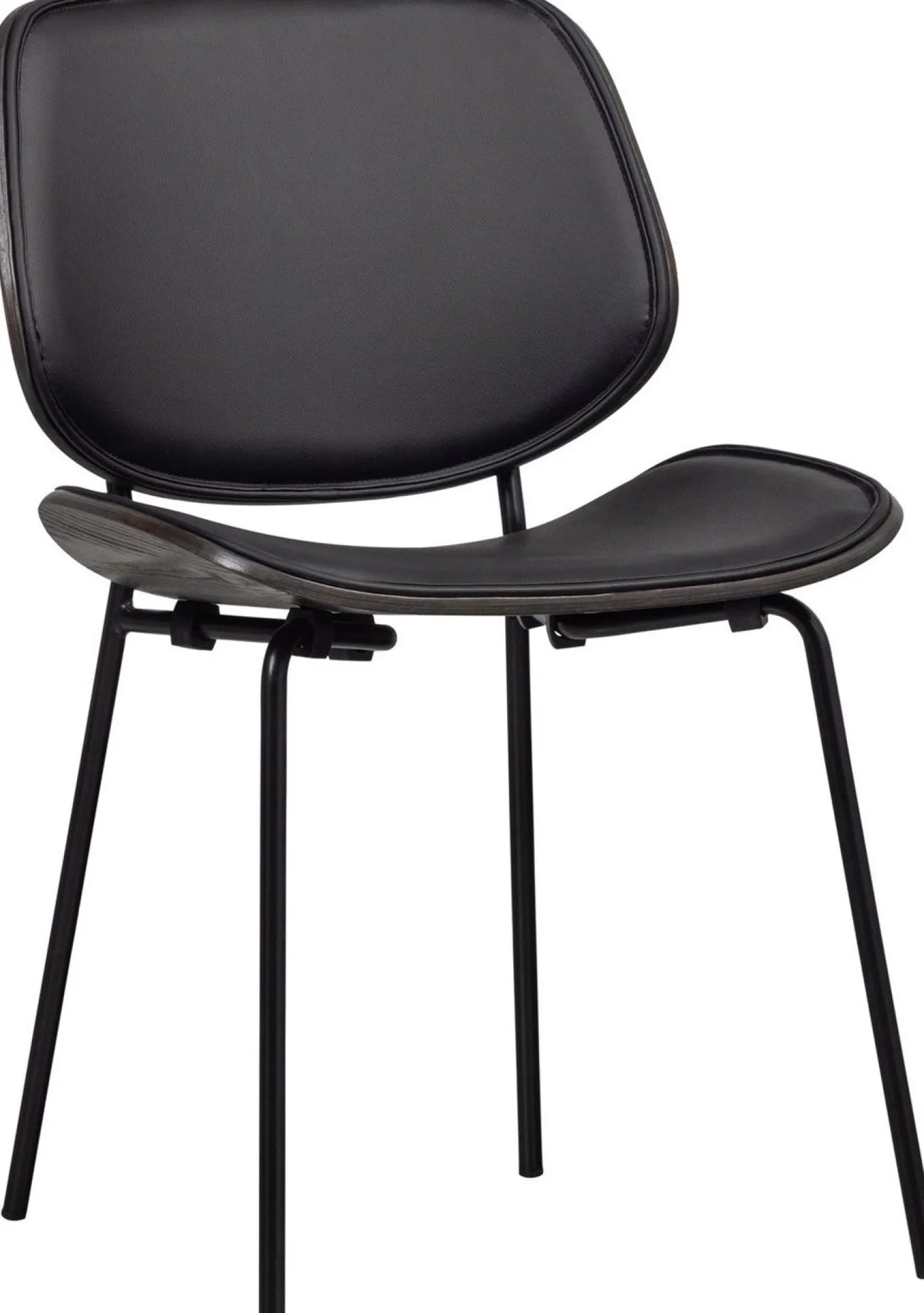 Eetkamerstoelen Zonder Armleuning-WOOOD Close In Eetkamerstoel Black