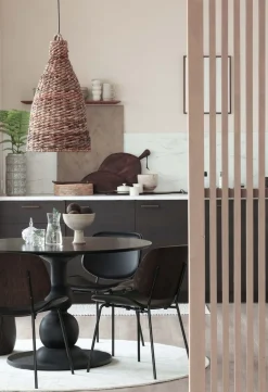 Eetkamerstoelen Zonder Armleuning-WOOOD Close In Eetkamerstoel Black