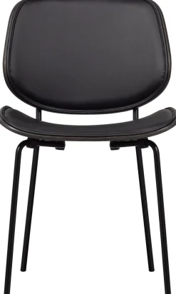 Eetkamerstoelen Zonder Armleuning-WOOOD Close In Eetkamerstoel Black
