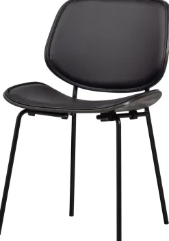 Eetkamerstoelen Zonder Armleuning-WOOOD Close In Eetkamerstoel Black