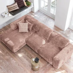Hoekbanken-WOOOD Cloud Hoekbank Taupe