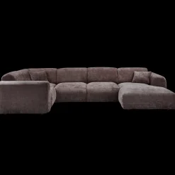 Hoekbanken-WOOOD Cloud U-bank Warm Brown