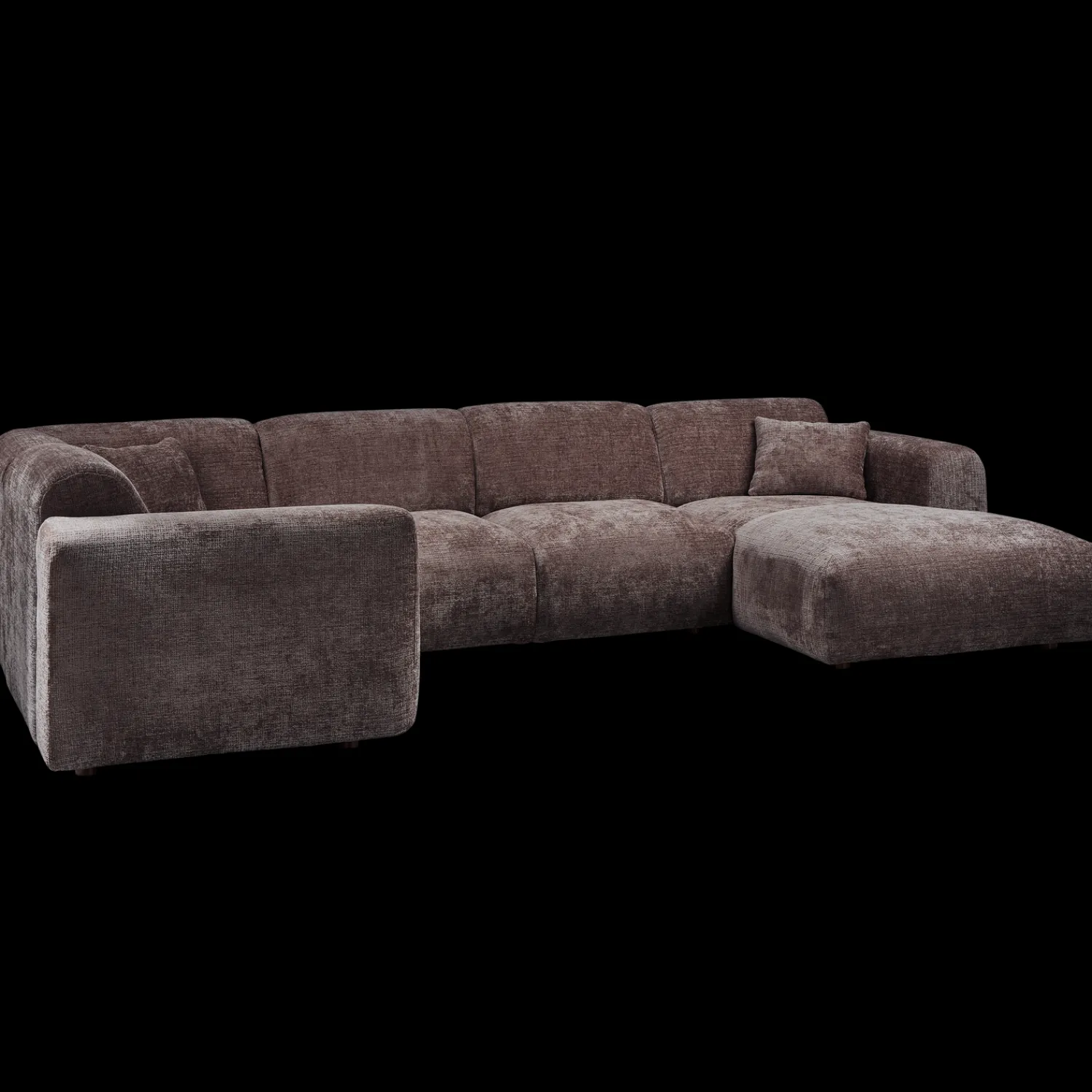 Hoekbanken-WOOOD Cloud U-bank Warm Brown