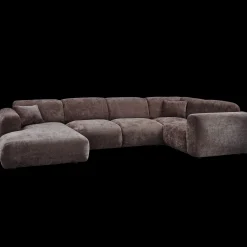 Hoekbanken-WOOOD Cloud U-bank Warm Brown