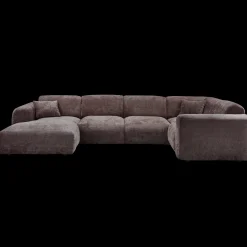 Hoekbanken-WOOOD Cloud U-bank Warm Brown