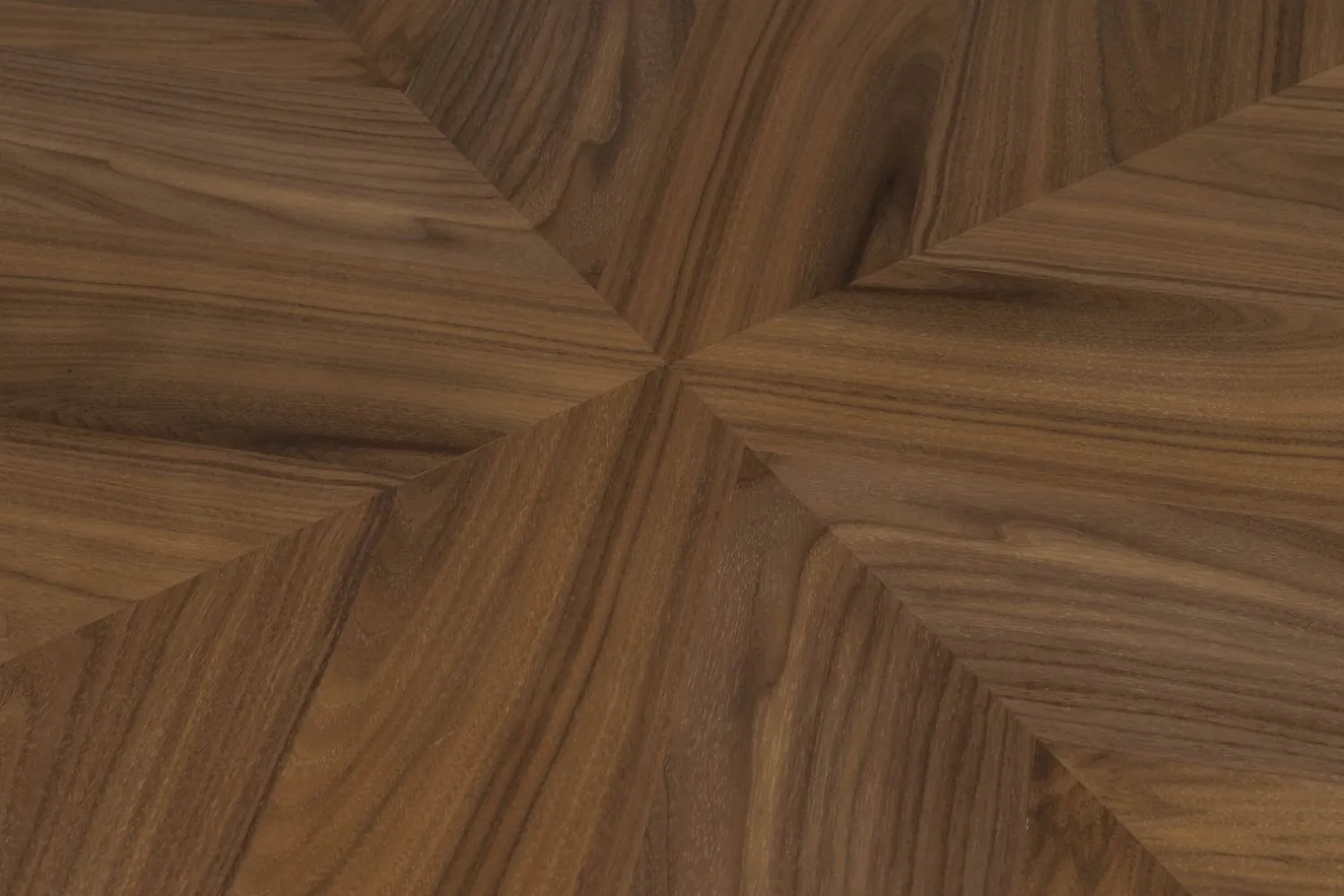Houten Eettafels|Ronde Eettafels-Dutchbone Clover Rond Eettafel Bruin