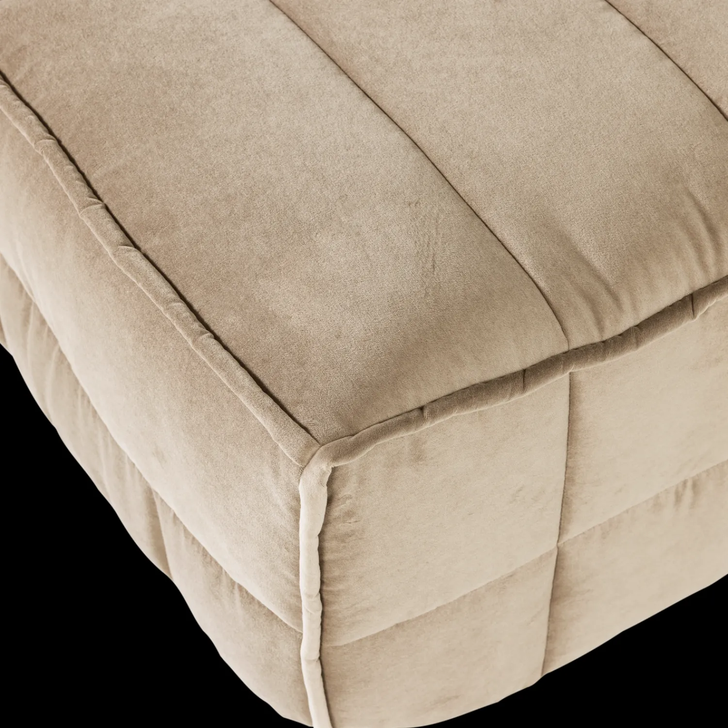 Hockers|Poefs-vtwonen Cluster Hocker Zacht Beige