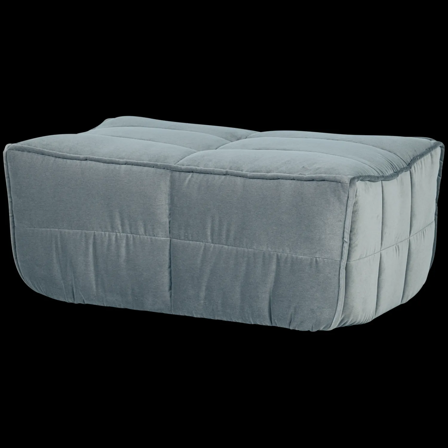 Hockers|Poefs-vtwonen Cluster Hocker Turquoise Blauw