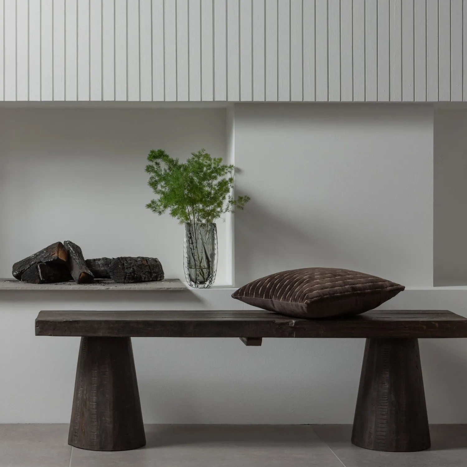 Zitbanken-WOOOD Clyde Bankje Dark Brown
