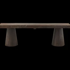 Zitbanken-WOOOD Clyde Bankje Dark Brown