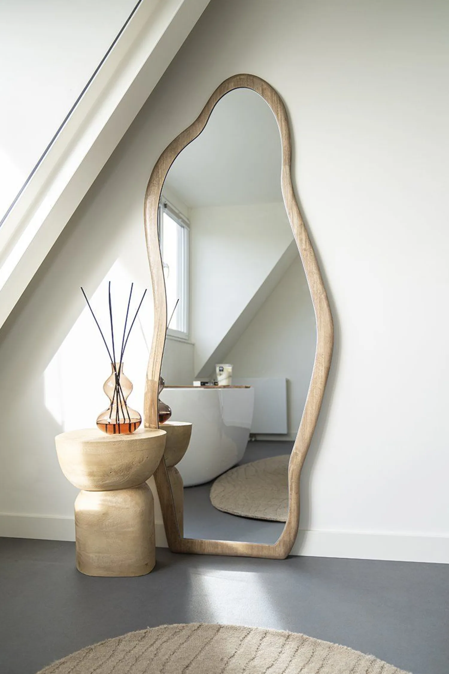 Houten Bijzettafels-By Boo Cobble Bijzettafel Natural