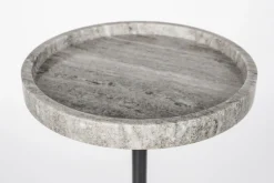 Marmeren Bijzettafels-Zuiver Cocktail Bijzettafel Grijs