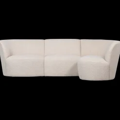 Hoekbanken-WOOOD Coco Rechts Hoekbank Creme