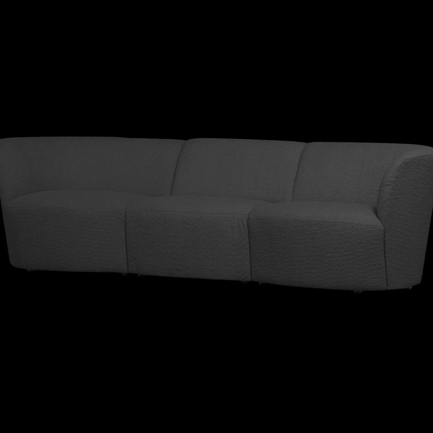 Zitbanken-WOOOD Coco 3-Zitsbanken Dark Grey