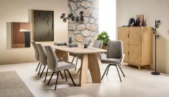 Draaibare Eetkamerstoelen|Eetkamerstoelen Met Armleuning-Feelings Wonen Cody Draaibaar Armstoel Clay