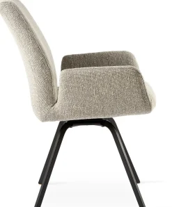 Draaibare Eetkamerstoelen|Eetkamerstoelen Met Armleuning-Feelings Wonen Cody Draaibaar Armstoel Clay